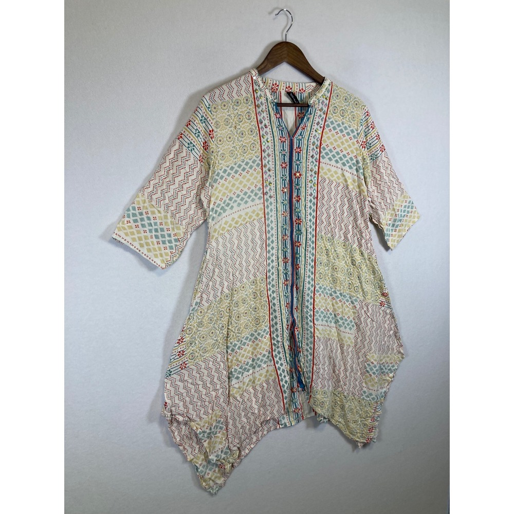 Boho Patchwork Juniper Womens XXL Multicolor Sequ… - image 9